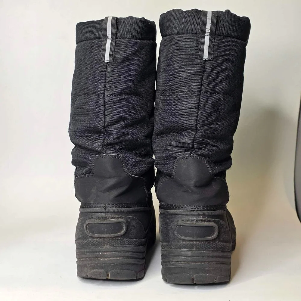 Aleader Snow Boots Men's Size 10 Black Waterproof Thinsulate Pull On Shoes